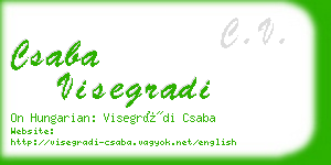 csaba visegradi business card